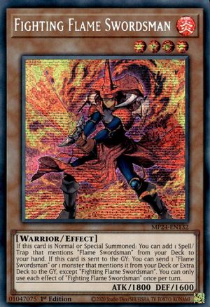 Fighting Flame Swordsman [MP24-EN132] Prismatic Secret Rare - Yu-Gi-Oh! - Card Brawlers | Quebec | Canada |
