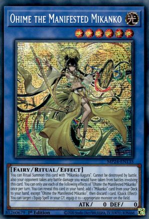 Ohime the Manifested Mikanko [MP24-EN135] Prismatic Secret Rare - Yu-Gi-Oh! - Card Brawlers | Quebec | Canada |