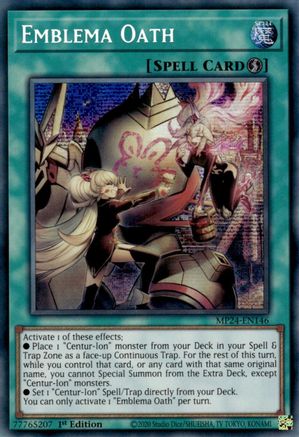 Emblema Oath [MP24-EN146] Prismatic Secret Rare - Yu-Gi-Oh! - Card Brawlers | Quebec | Canada |
