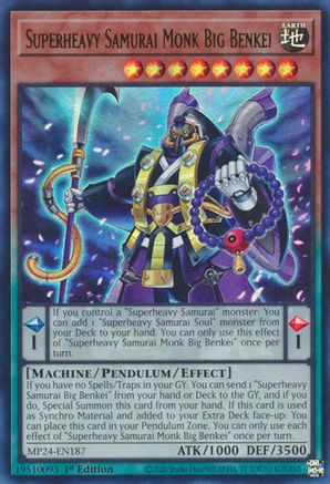 Superheavy Samurai Monk Big Benkei [MP24-EN187] Ultra Rare - Yu-Gi-Oh! - Card Brawlers | Quebec | Canada |