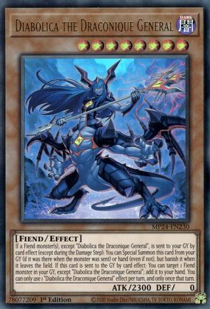 Diabolica the Draconique General [MP24-EN230] Ultra Rare - Yu-Gi-Oh! - Card Brawlers | Quebec | Canada |