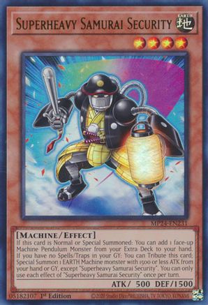 Superheavy Samurai Security [MP24-EN231] Ultra Rare - Yu-Gi-Oh! - Card Brawlers | Quebec | Canada |
