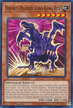 Double-Headed Dino King Rex [MP24-EN362] Common - Yu-Gi-Oh! - Card Brawlers | Quebec | Canada |