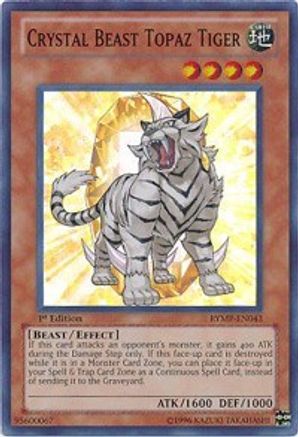 Crystal Beast Topaz Tiger [RYMP-EN043] Super Rare - Yu-Gi-Oh! - Card Brawlers | Quebec | Canada |