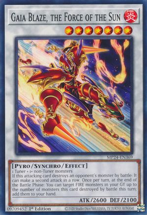 Gaia Blaze, the Force of the Sun [MP24-EN369] Common - Yu-Gi-Oh! - Card Brawlers | Quebec | Canada |