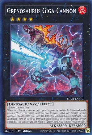 Grenosaurus Giga-Cannon [MP24-EN370] Common - Yu-Gi-Oh! - Card Brawlers | Quebec | Canada |
