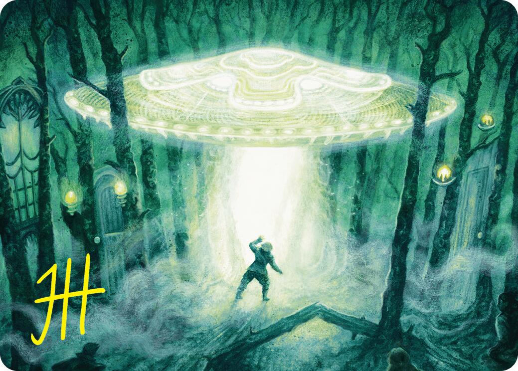 Unidentified Hovership Art Card (Gold-Stamped Signature) [Duskmourn: House of Horror Art Series] - Magic: The Gathering - Card Brawlers | Quebec | Canada |