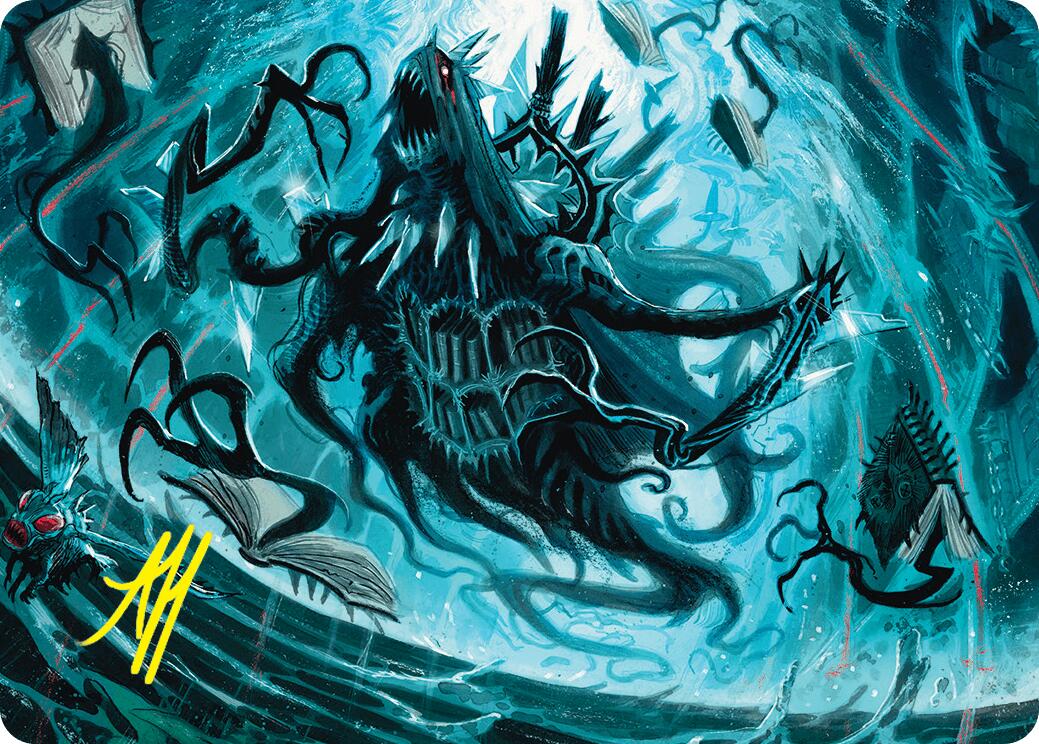 Overlord of the Floodpits Art Card (Gold-Stamped Signature) [Duskmourn: House of Horror Art Series] - Magic: The Gathering - Card Brawlers | Quebec | Canada |