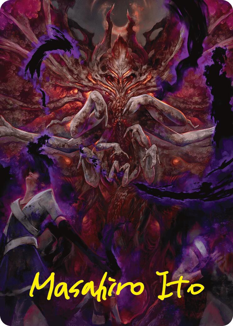 Damnation Art Card (Gold-Stamped Signature) [Duskmourn: House of Horror Art Series] - Magic: The Gathering - Card Brawlers | Quebec | Canada |