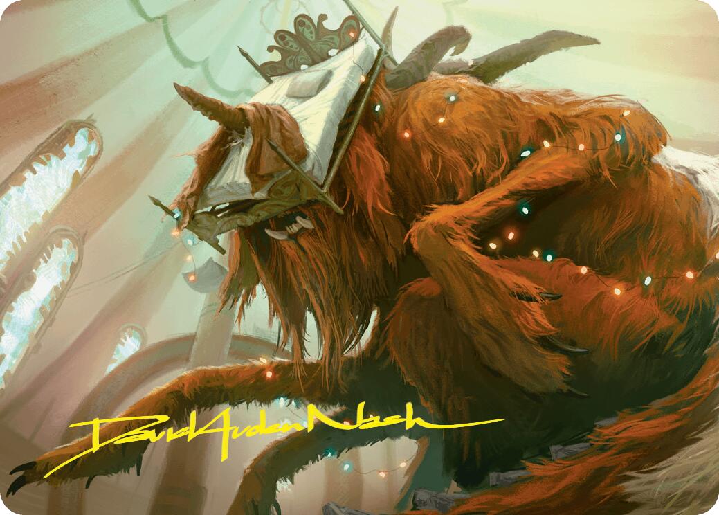 Bedhead Beastie Art Card (Gold-Stamped Signature) [Duskmourn: House of Horror Art Series] - Magic: The Gathering - Card Brawlers | Quebec | Canada |