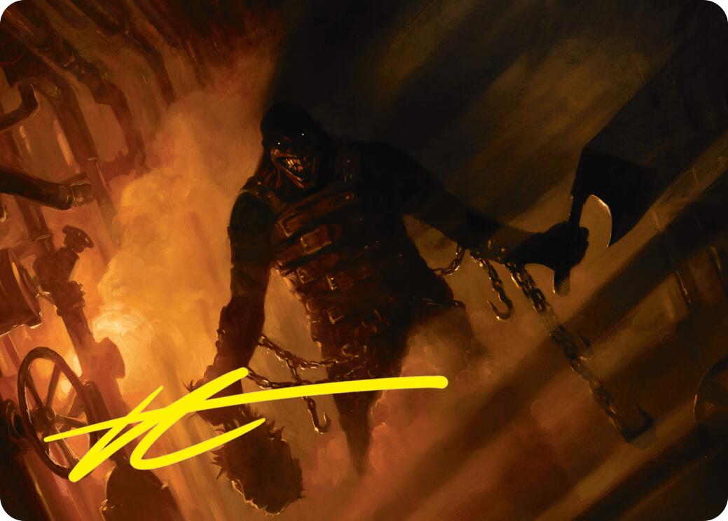 Boilerbilges Ripper Art Card (Gold-Stamped Signature) [Duskmourn: House of Horror Art Series] - Magic: The Gathering - Card Brawlers | Quebec | Canada |