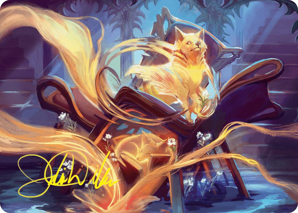 Inquisitive Glimmer Art Card (Gold-Stamped Signature) [Duskmourn: House of Horror Art Series] - Magic: The Gathering - Card Brawlers | Quebec | Canada |