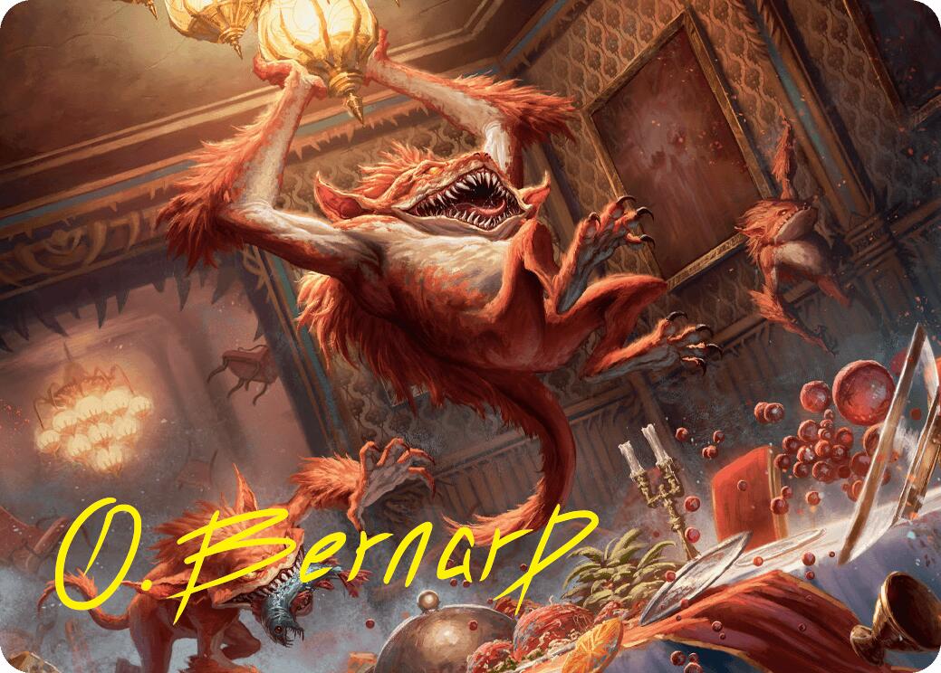 Midnight Mayhem Art Card (Gold-Stamped Signature) [Duskmourn: House of Horror Art Series] - Magic: The Gathering - Card Brawlers | Quebec | Canada |