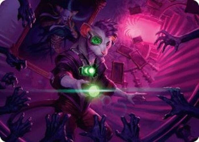 Nashi, Searcher in the Dark Art Card (21/54) [Duskmourn: House of Horror Art Series] - Magic: The Gathering - Card Brawlers | Quebec | Canada |
