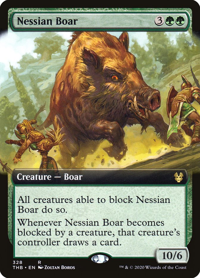 Nessian Boar (Extended Art) [Theros Beyond Death] - Magic: The Gathering - Card Brawlers | Quebec | Canada |