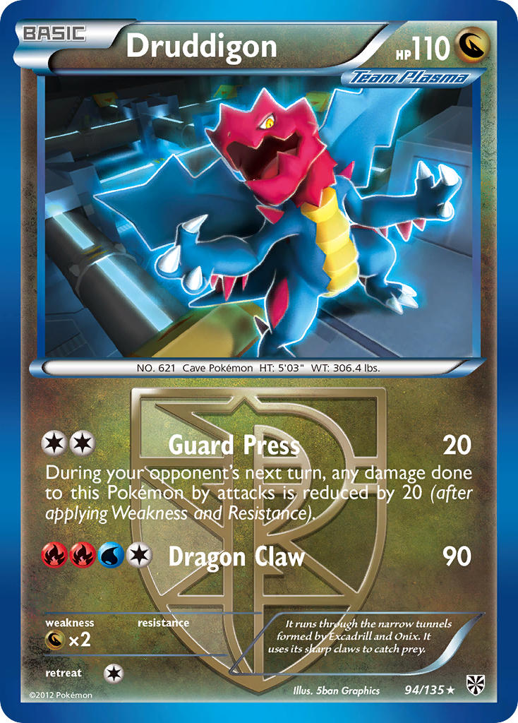 Druddigon (94/135) [Black & White: Plasma Storm] - Pokémon - Card Brawlers | Quebec | Canada |