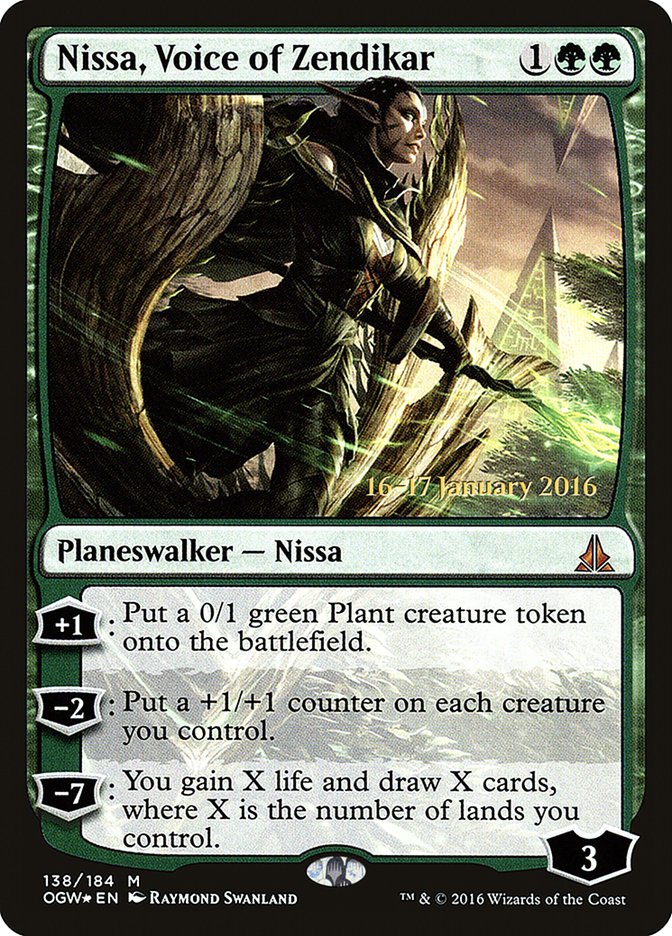 Nissa, Voice of Zendikar [Oath of the Gatewatch Prerelease Promos] - Magic: The Gathering - Card Brawlers | Quebec | Canada |