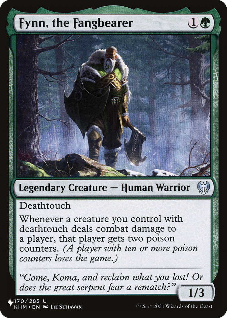 Fynn, the Fangbearer [The List] - Magic: The Gathering - Card Brawlers | Quebec | Canada |