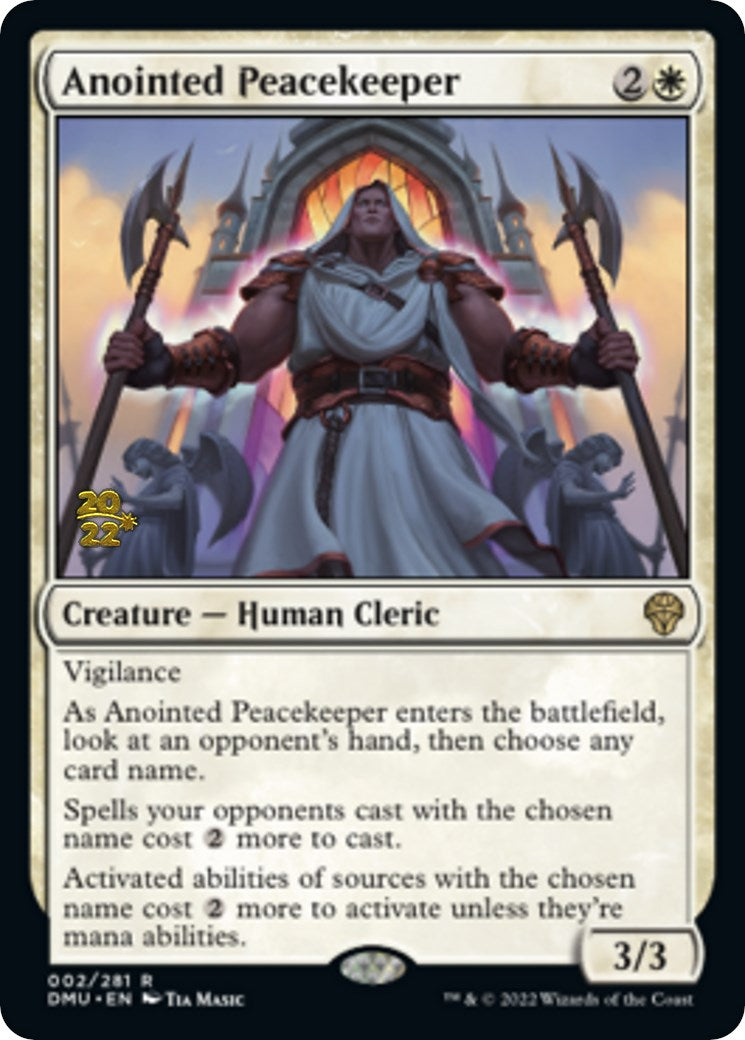 Anointed Peacekeeper [Dominaria United Prerelease Promos] - Magic: The Gathering - Card Brawlers | Quebec | Canada |