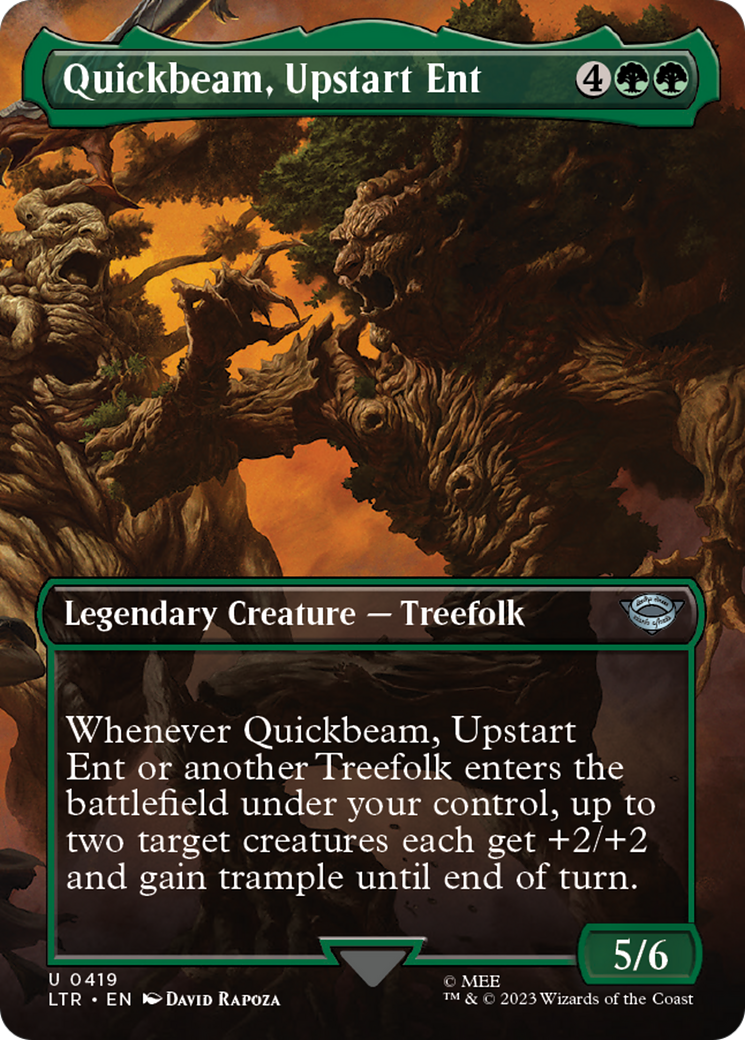 Quickbeam, Upstart Ent (Borderless Alternate Art) [The Lord of the Rings: Tales of Middle-Earth] - Magic: The Gathering - Card Brawlers | Quebec | Canada |