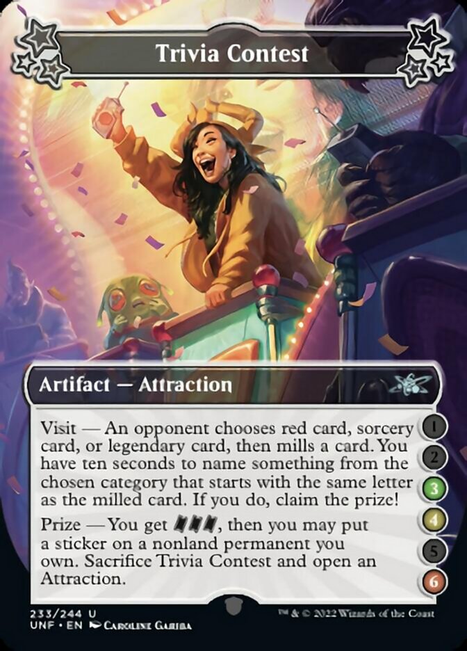 Trivia Contest (3-4-6) [Unfinity] - Magic: The Gathering - Card Brawlers | Quebec | Canada |