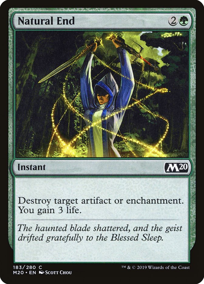 Natural End [Core Set 2020] - Magic: The Gathering - Card Brawlers | Quebec | Canada |