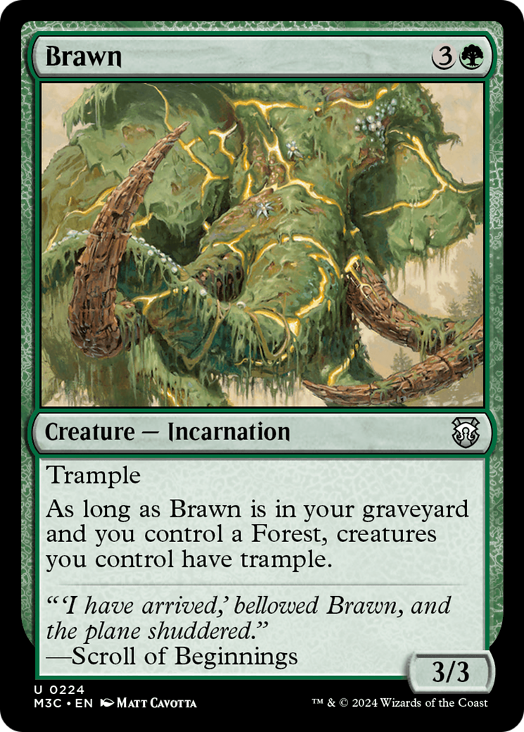Brawn (Ripple Foil) [Modern Horizons 3 Commander] - Magic: The Gathering - Card Brawlers | Quebec | Canada |
