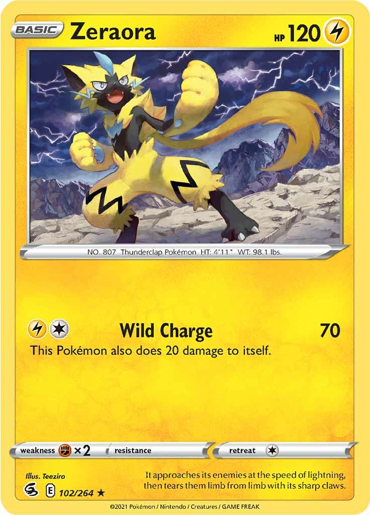 Zeraora (102/264) [Sword & Shield: Fusion Strike] - Pokémon - Card Brawlers | Quebec | Canada |