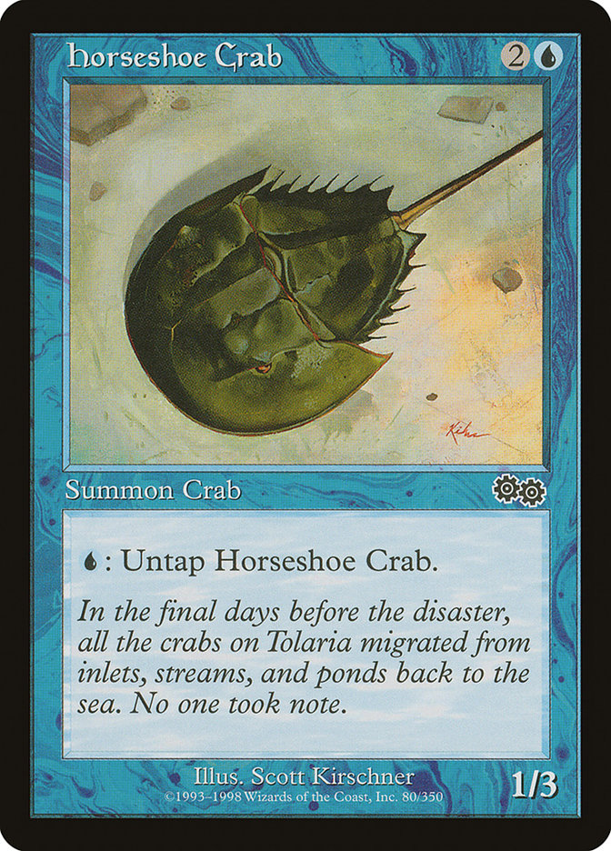 Horseshoe Crab [Urza's Saga] - Magic: The Gathering - Card Brawlers | Quebec | Canada |