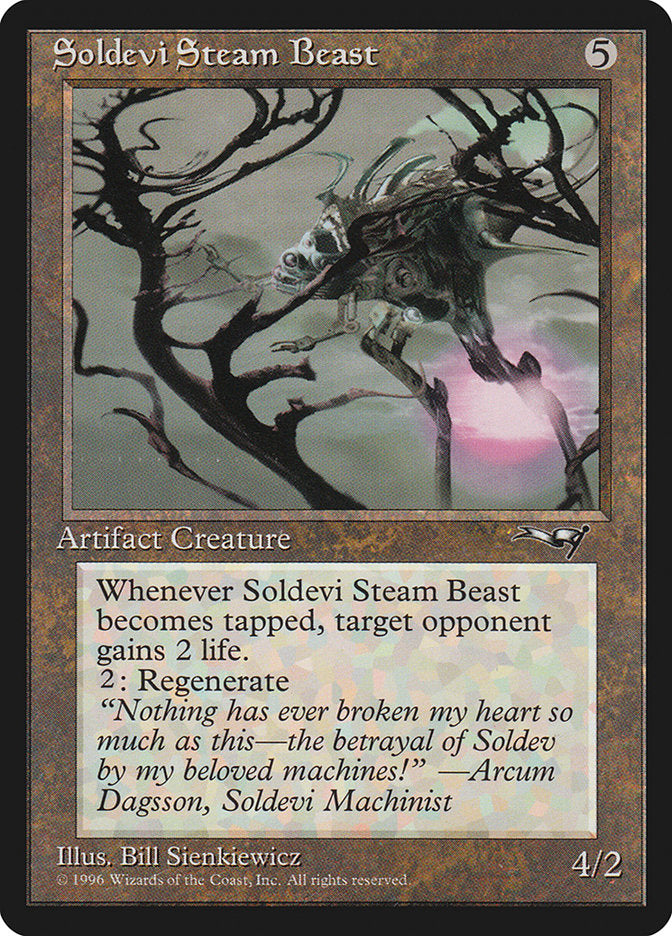 Soldevi Steam Beast (Purple Light Background) [Alliances] - Magic: The Gathering - Card Brawlers | Quebec | Canada |