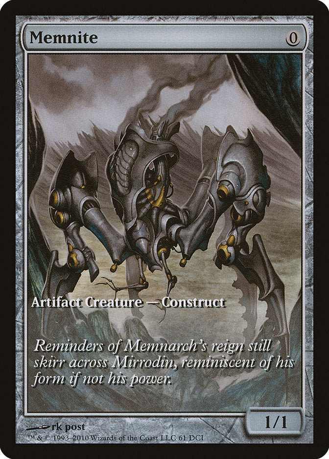 Memnite (Game Day) (Extended Art) [Scars of Mirrodin Promos] - Magic: The Gathering - Card Brawlers | Quebec | Canada |