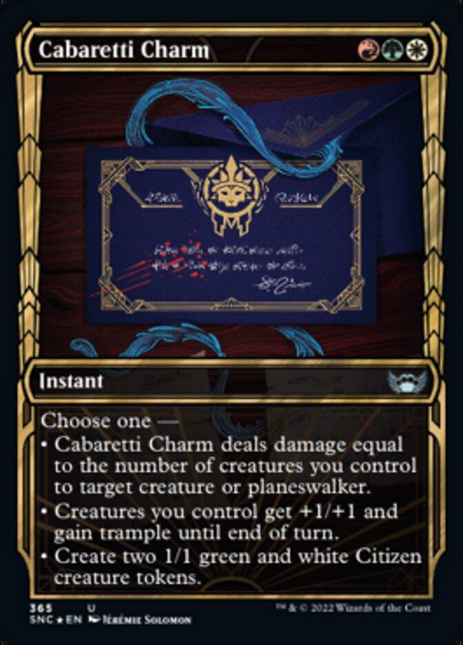 Cabaretti Charm (Showcase Golden Age Gilded Foil) [Streets of New Capenna] - Magic: The Gathering - Card Brawlers | Quebec | Canada |