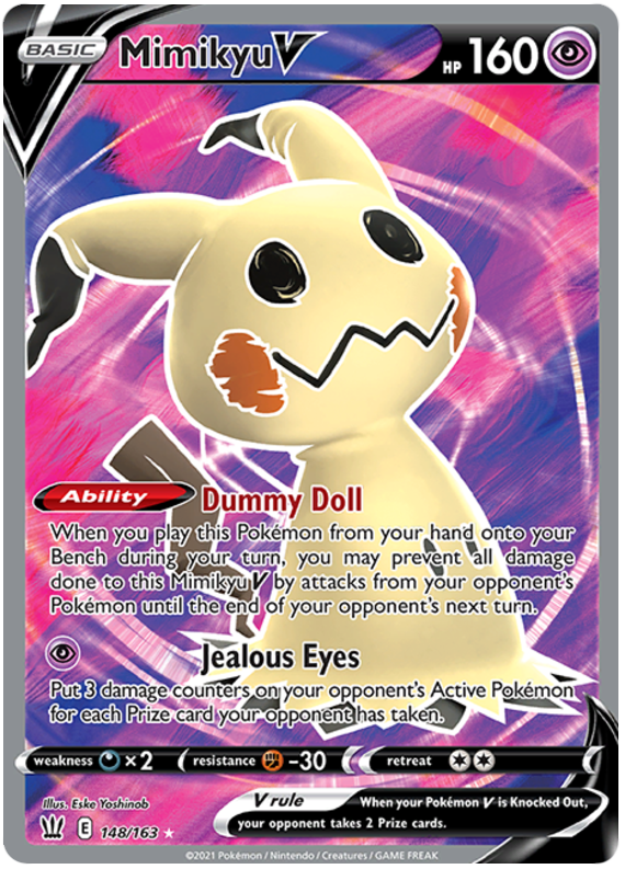 Mimikyu V (148/163) [Sword & Shield: Battle Styles] - Pokémon - Card Brawlers | Quebec | Canada |