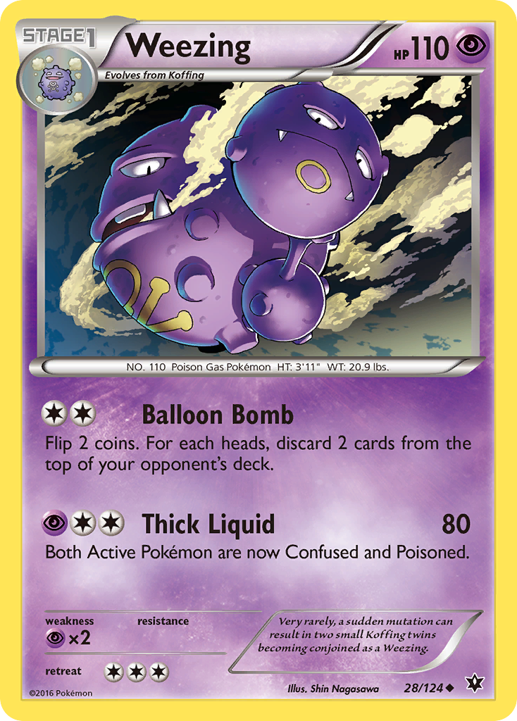 Weezing (28/124) [XY: Fates Collide] - Pokémon - Card Brawlers | Quebec | Canada |