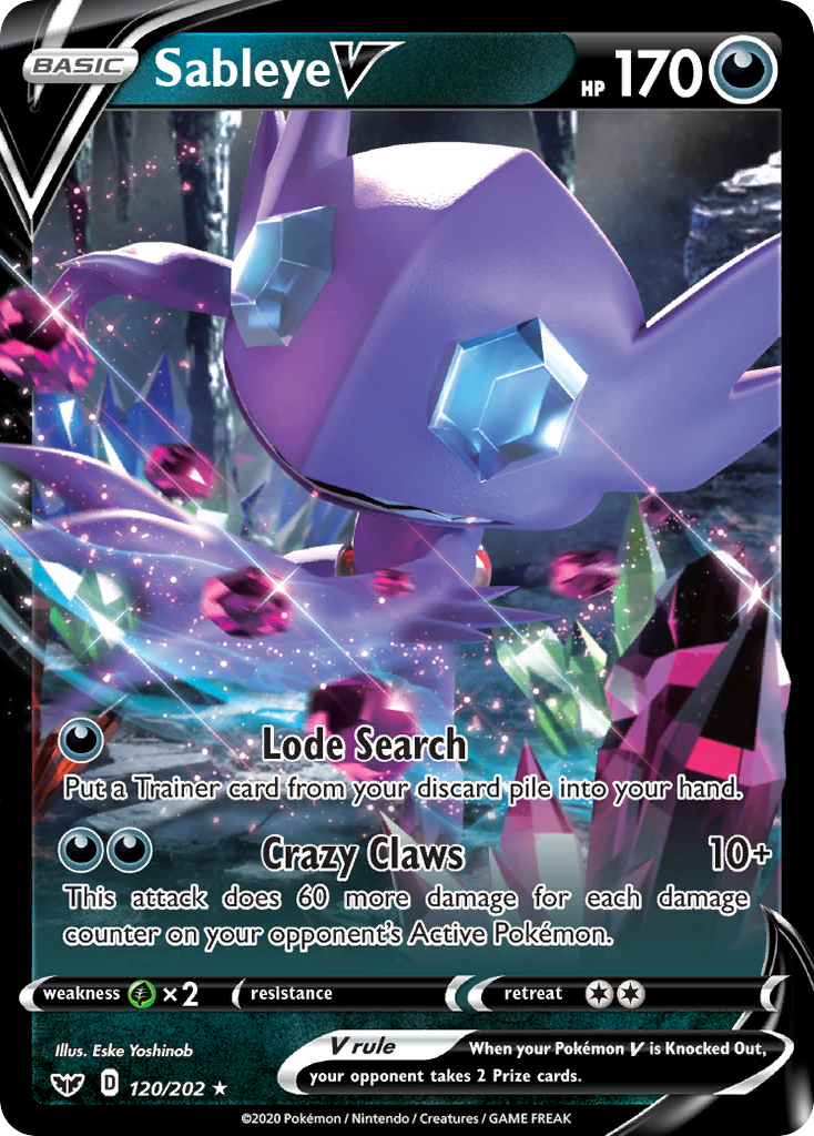 Sableye V (120/202) [Sword & Shield: Base Set] - Pokémon - Card Brawlers | Quebec | Canada |