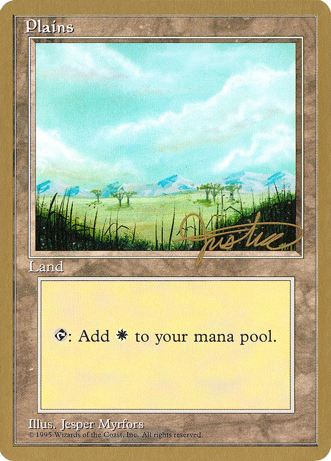 Plains (mj365) (Mark Justice) [Pro Tour Collector Set] - Magic: The Gathering - Card Brawlers | Quebec | Canada |