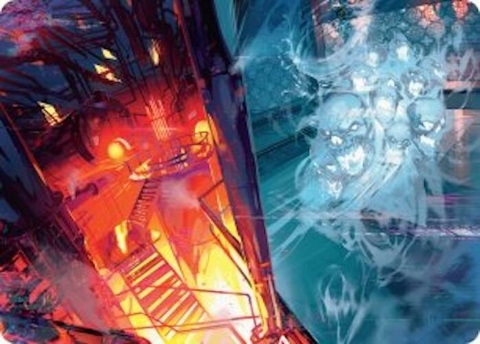 Roaring Furnace // Steaming Sauna Art Card [Duskmourn: House of Horror Art Series] - Magic: The Gathering - Card Brawlers | Quebec | Canada |