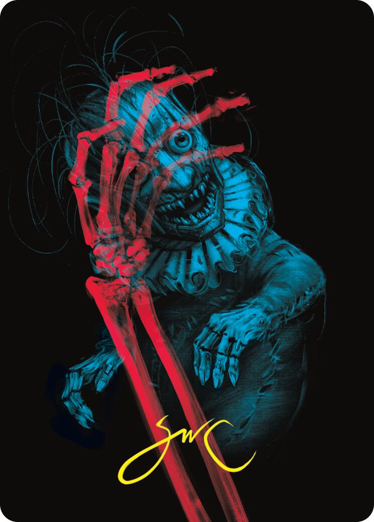 Marvin, Murderous Mimic Art Card (Gold-Stamped Signature) [Duskmourn: House of Horror Art Series] - Magic: The Gathering - Card Brawlers | Quebec | Canada |