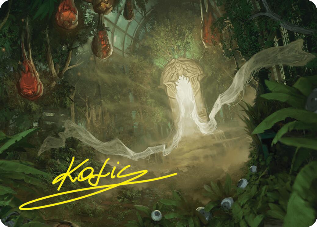 Hushwood Verge Art Card (Gold-Stamped Signature) [Duskmourn: House of Horror Art Series] - Magic: The Gathering - Card Brawlers | Quebec | Canada |