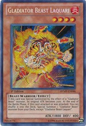 Gladiator Beast Laquari [RYMP-EN096] Secret Rare - Yu-Gi-Oh! - Card Brawlers | Quebec | Canada |