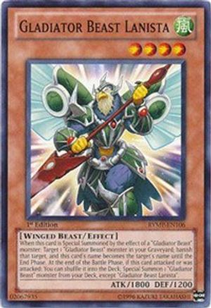Gladiator Beast Lanista [RYMP-EN106] Common - Yu-Gi-Oh! - Card Brawlers | Quebec | Canada |