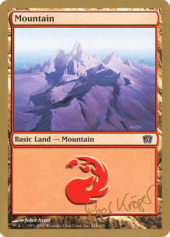 Mountain (344) (Peer Kroger) [World Championship Decks 2003] - Magic: The Gathering - Card Brawlers | Quebec | Canada |