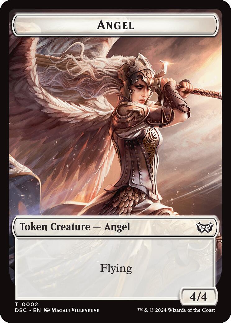 Angel // Glimmer Double-Sided Token [Duskmourn: House of Horror Commander Tokens] - Magic: The Gathering - Card Brawlers | Quebec | Canada |