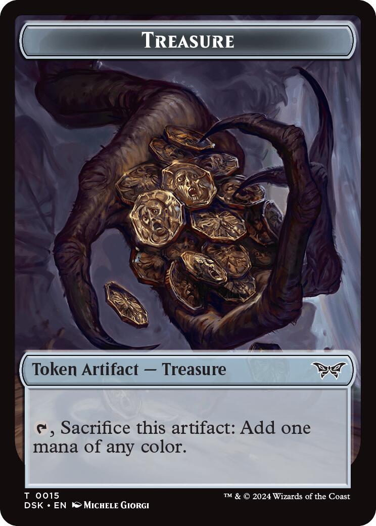Angel // Treasure Double-Sided Token [Duskmourn: House of Horror Commander Tokens] - Magic: The Gathering - Card Brawlers | Quebec | Canada |