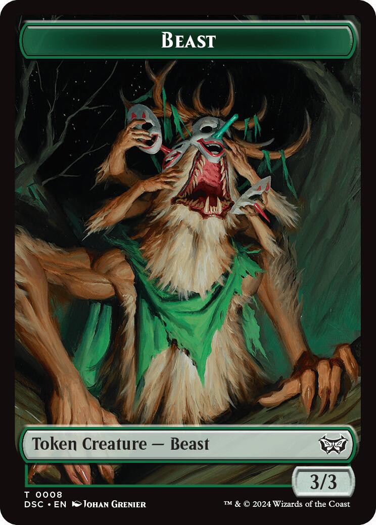 Beast // Scarecrow Double-Sided Token [Duskmourn: House of Horror Commander Tokens] - Magic: The Gathering - Card Brawlers | Quebec | Canada |