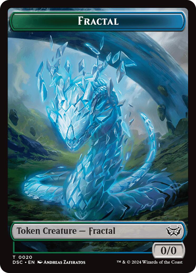 Fractal // Scarecrow Double-Sided Token [Duskmourn: House of Horror Commander Tokens] - Magic: The Gathering - Card Brawlers | Quebec | Canada |