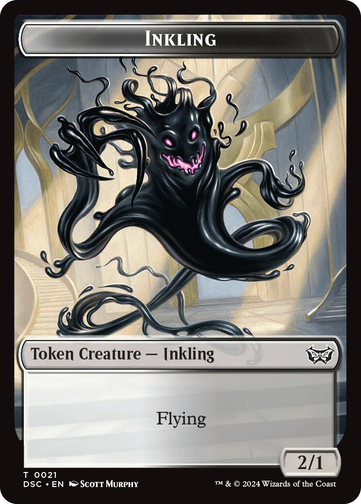 Inkling // Scarecrow Double-Sided Token [Duskmourn: House of Horror Commander Tokens] - Magic: The Gathering - Card Brawlers | Quebec | Canada |