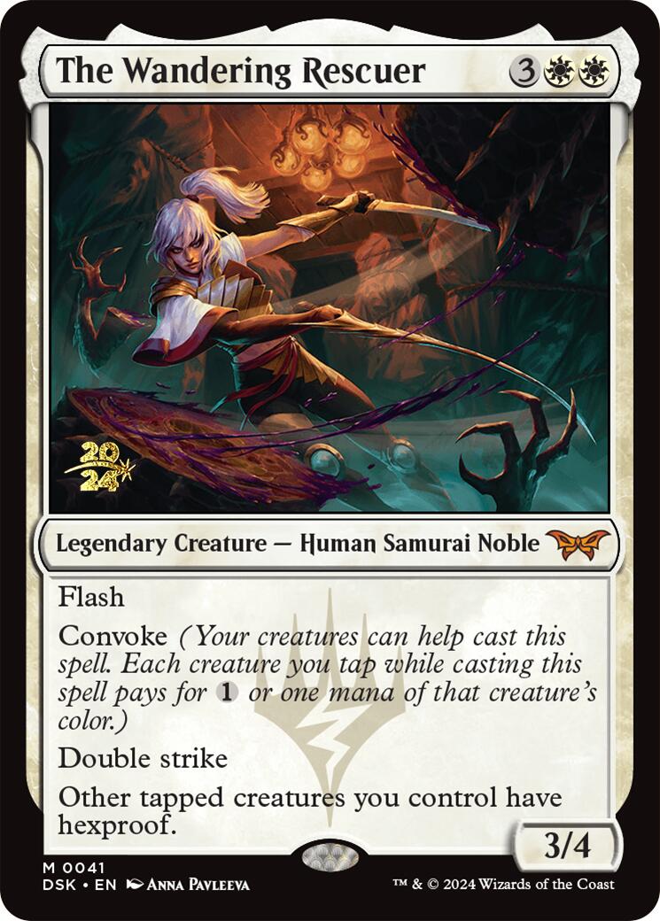 The Wandering Rescuer [Duskmourn: House of Horror Prerelease Promos] - Magic: The Gathering - Card Brawlers | Quebec | Canada |