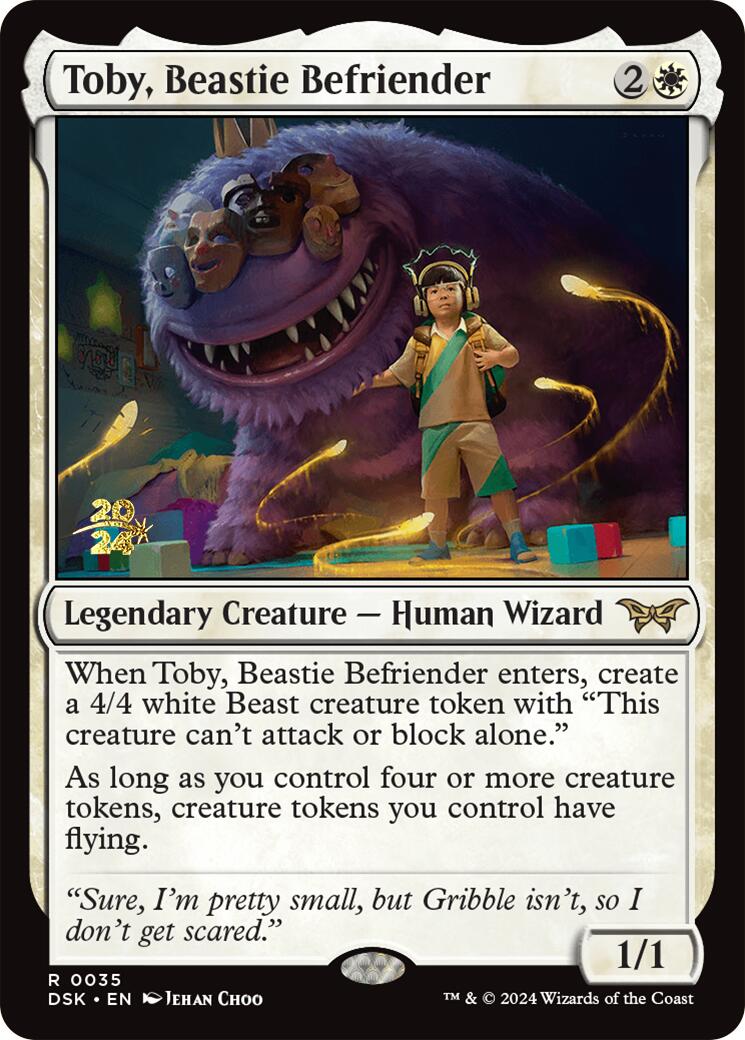 Toby, Beastie Befriender [Duskmourn: House of Horror Prerelease Promos] - Magic: The Gathering - Card Brawlers | Quebec | Canada |
