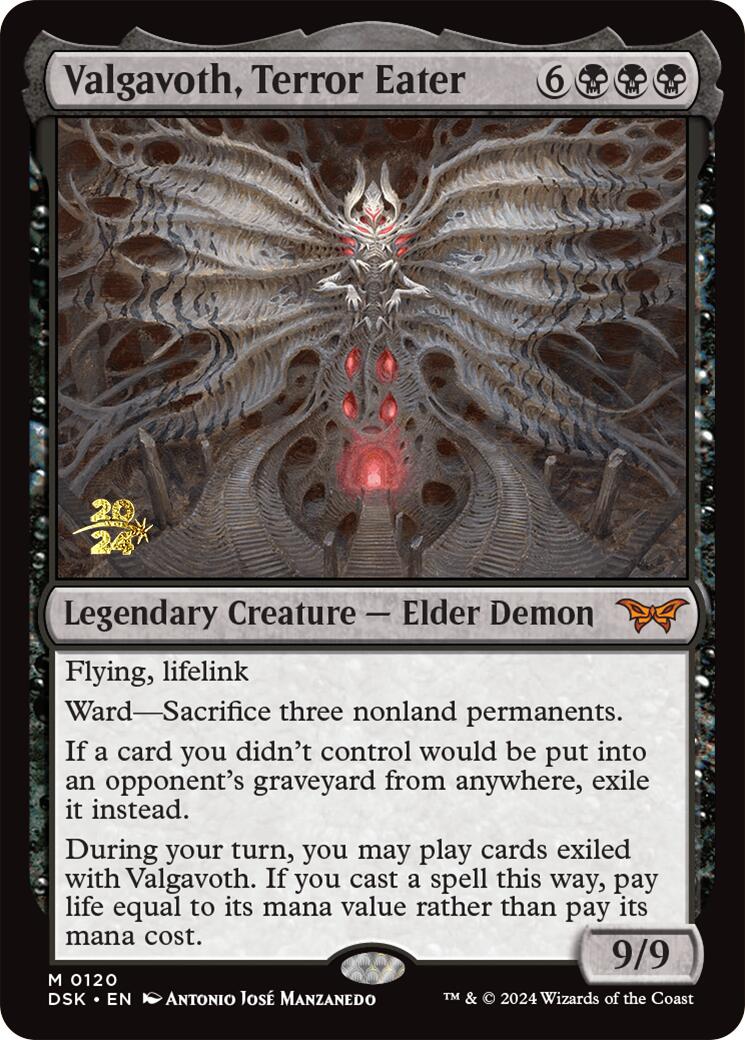 Valgavoth, Terror Eater [Duskmourn: House of Horror Prerelease Promos] - Magic: The Gathering - Card Brawlers | Quebec | Canada |